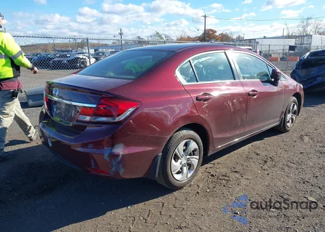 2015 Honda Civic Lx z USA, uszkodzony, nr VIN 19XFB2F53FE031598